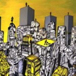 It's Time to Grow 3, black and yellow series, giclée