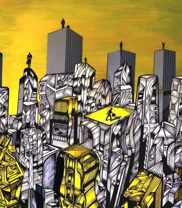 It's Time to Grow 3, black and yellow series It's Time to Grow 3, black and yellow series, giclée - Image 1