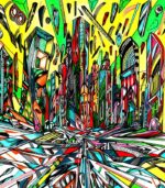 Let the rivers run, city painting giclée by Marko Gavrilovic