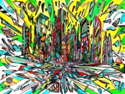 City painting by Marko Gavrilovic