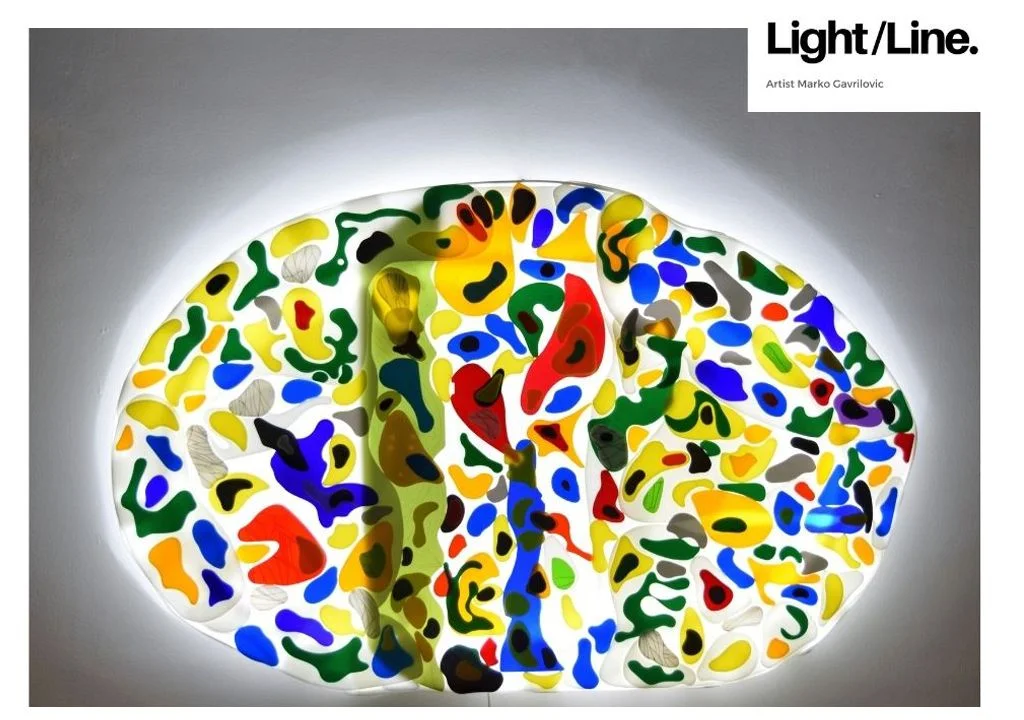 Light panels by artist Marko Gavrilovic