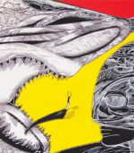 What is fear, detail 2, shark painting by Marko Gavrilovic