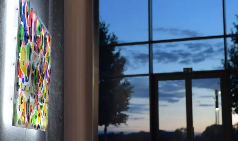 Light panels made from plexiglas by artist Marko Gavrilovic