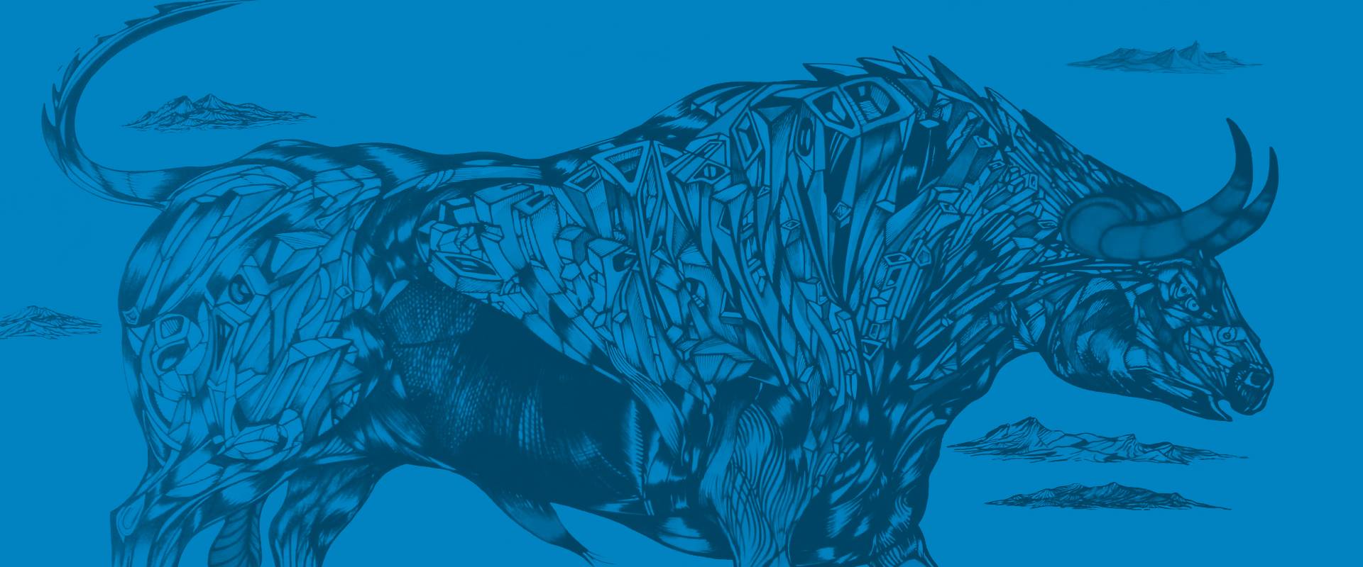 Blue bull header
