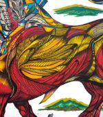 The Visitor, giclee on canvas, detail 2, by Marko Gavrilovic