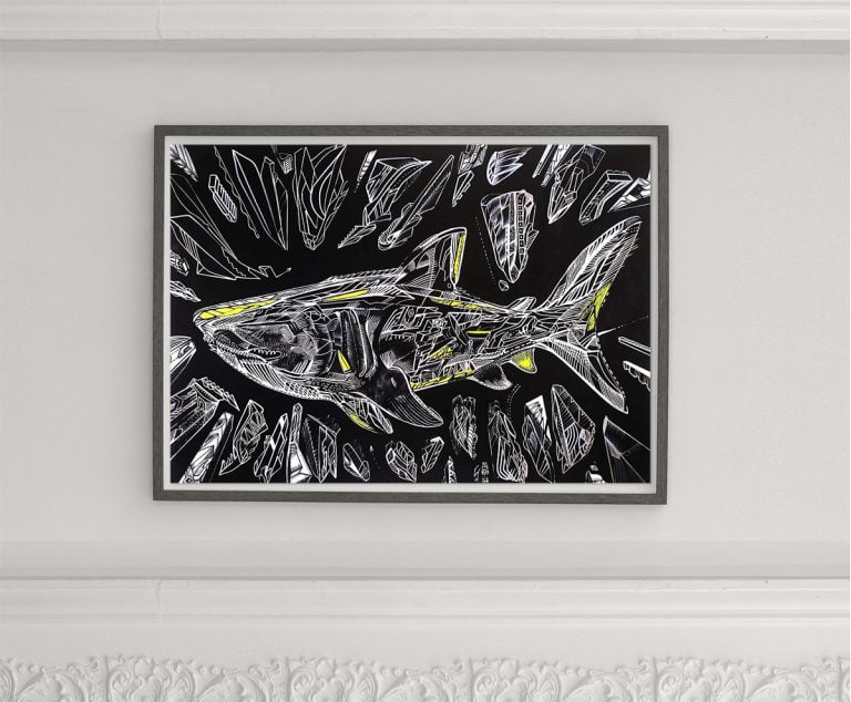 The Anatomy of the Sea, giclee on canvas, interior view