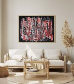 Mr.City, giclee on canvas, interior view