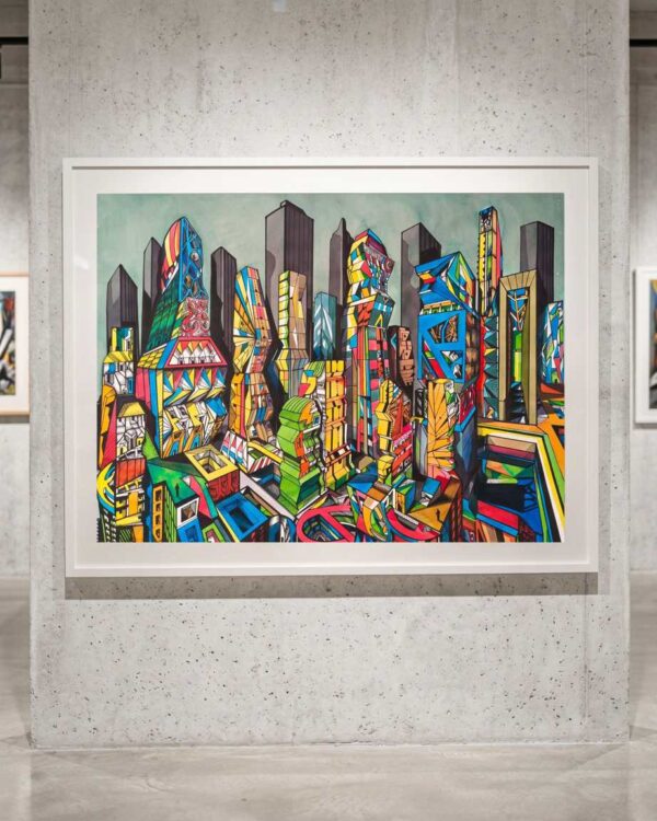 Passage in Between, home view, artworkfrom the City series, available as a print